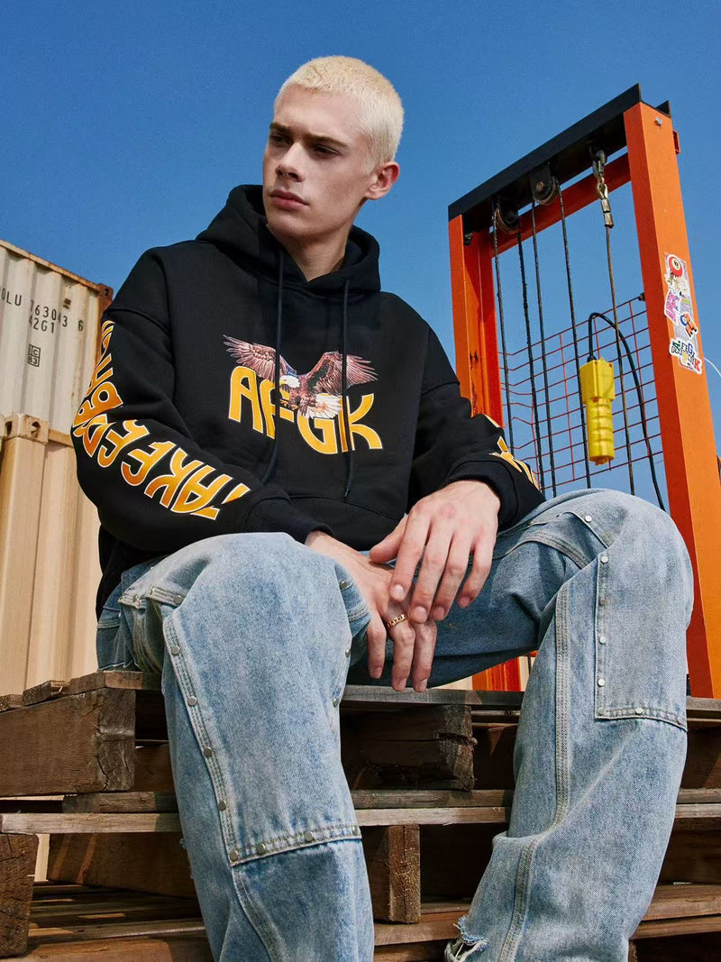 AFGK Eagle Printed Hoodie