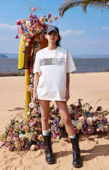 MEDM Leopard Print Snake Texture Short-sleeved T-shirt