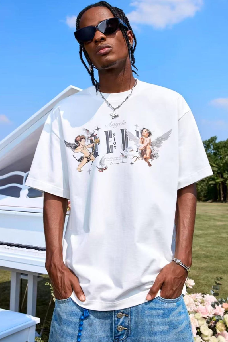 MEDM "Angel Series" Peace Dove Short-sleeved T-shirt