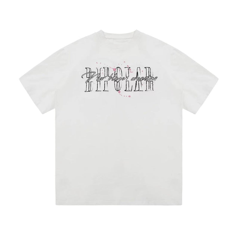 BIPOLAR Splashed Ink Short-sleeve T-shirt