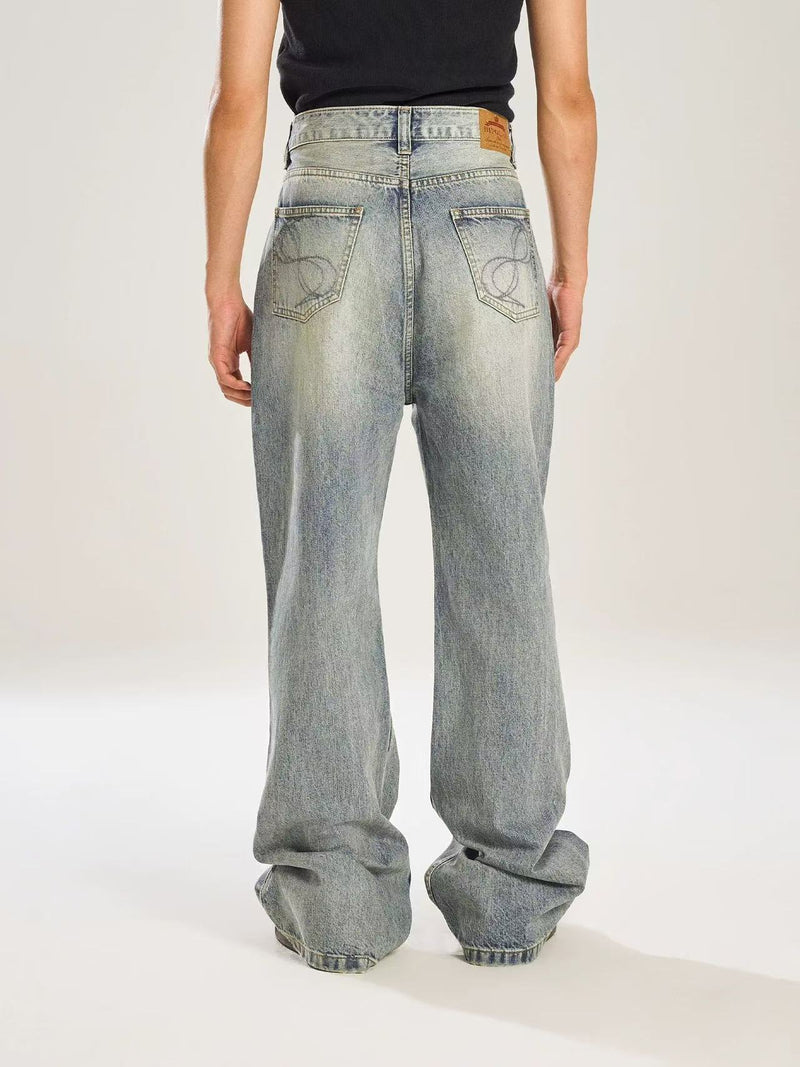 BIPOLAR Mild Light Color Washed Cleanfit Denim Jeans