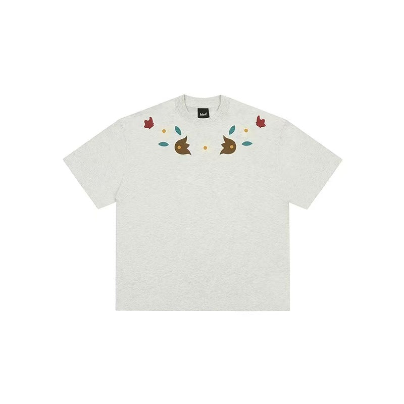 ACHOCK Floral Embroidered T-shirt