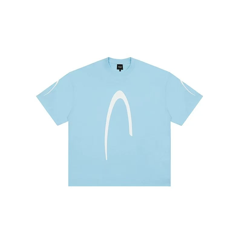 ACHOCK Street Wear Simple Basic Printed T-shirt