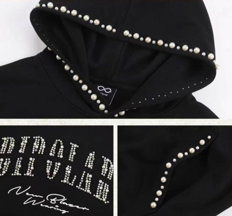 BIPOLAR Pearl Logo Designed Hoodie