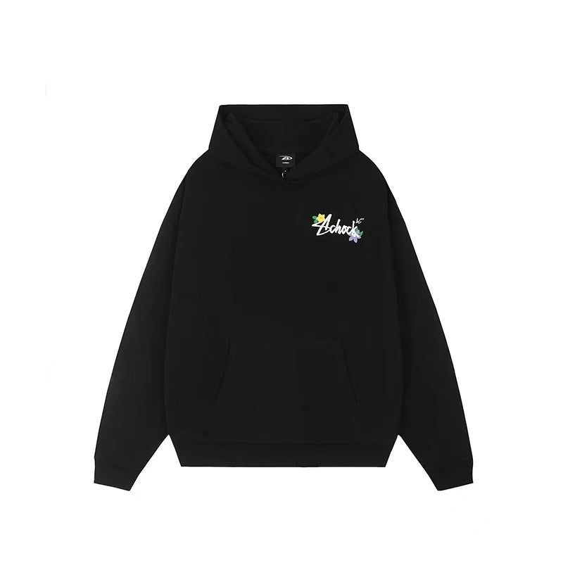 ACHOCK Logo Floral Embroidered Hoodie