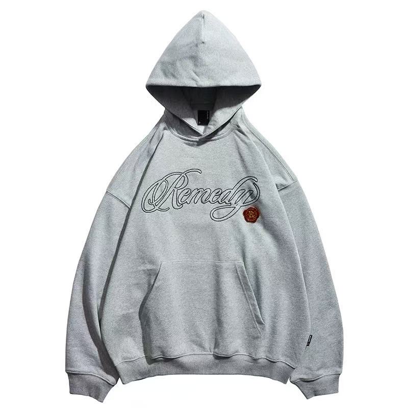 REMEDY Metal Postmark Logo Embroidery Hoodie