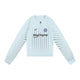 ATRY Striped Half-zip Long-sleeved T-shirt (For Women)