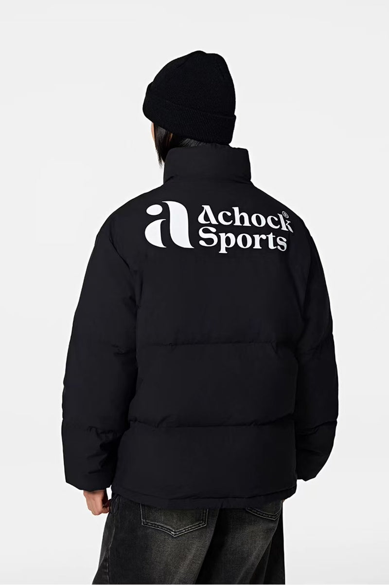 ACHOCK Sports Velvet Stand Collar Down Jacket