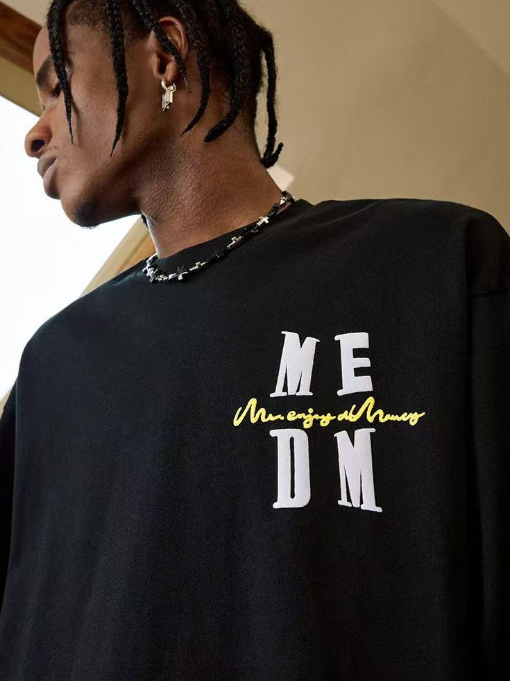 MEDM Colorful Fun Font Long-sleeve T-shirt