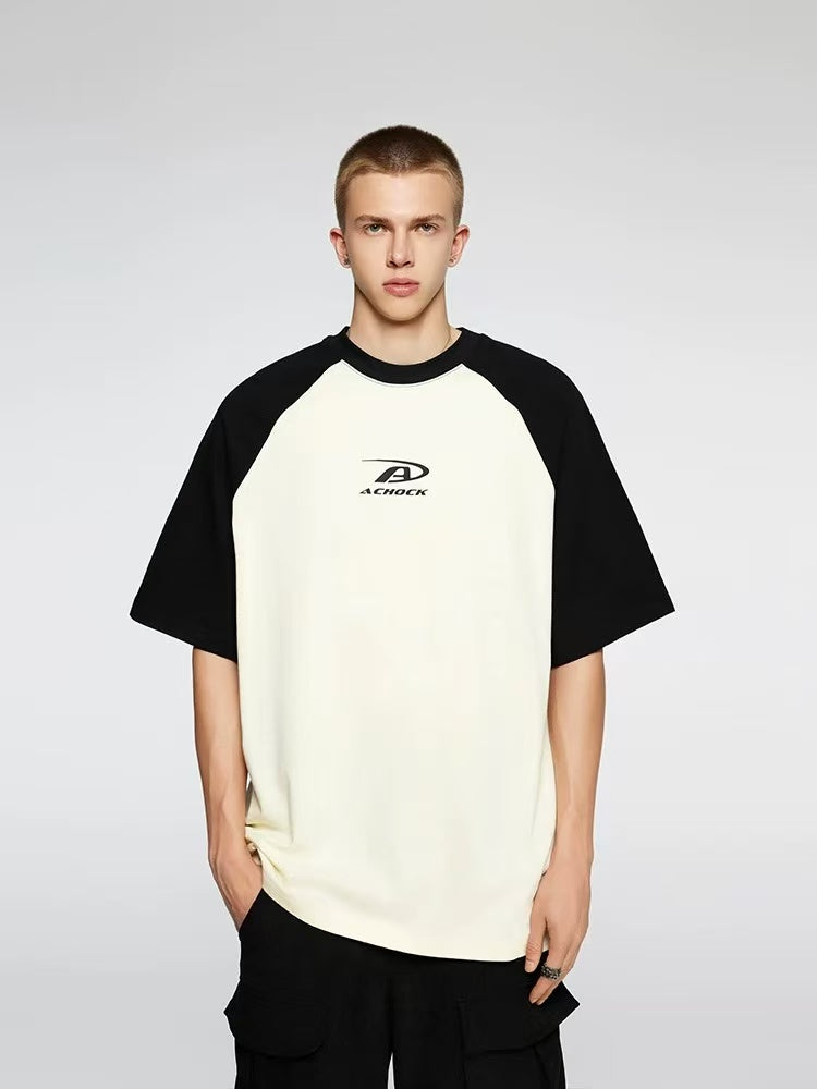 ACHOCK Simple Basic Logo Printed T-shirt