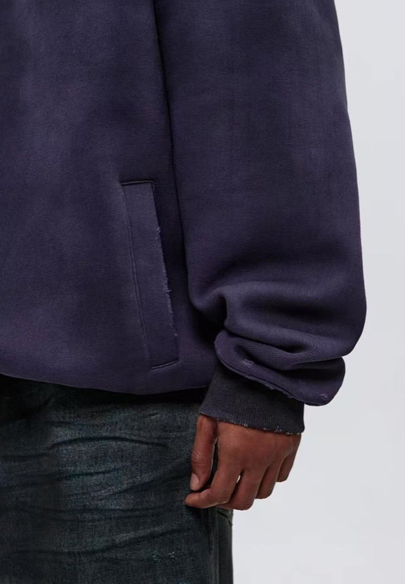 ATRY Wasteland Sand Embroidery Dirty Dyeing Sweatshirt