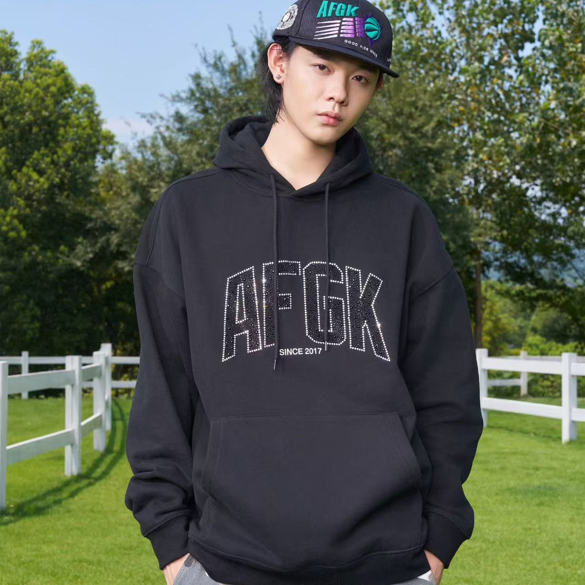 AFGK Raindrop Hot Diamond Logo Hoodie