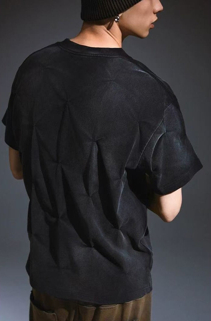 REMEDY Pleated Vintage Short-sleeve T-Shirt