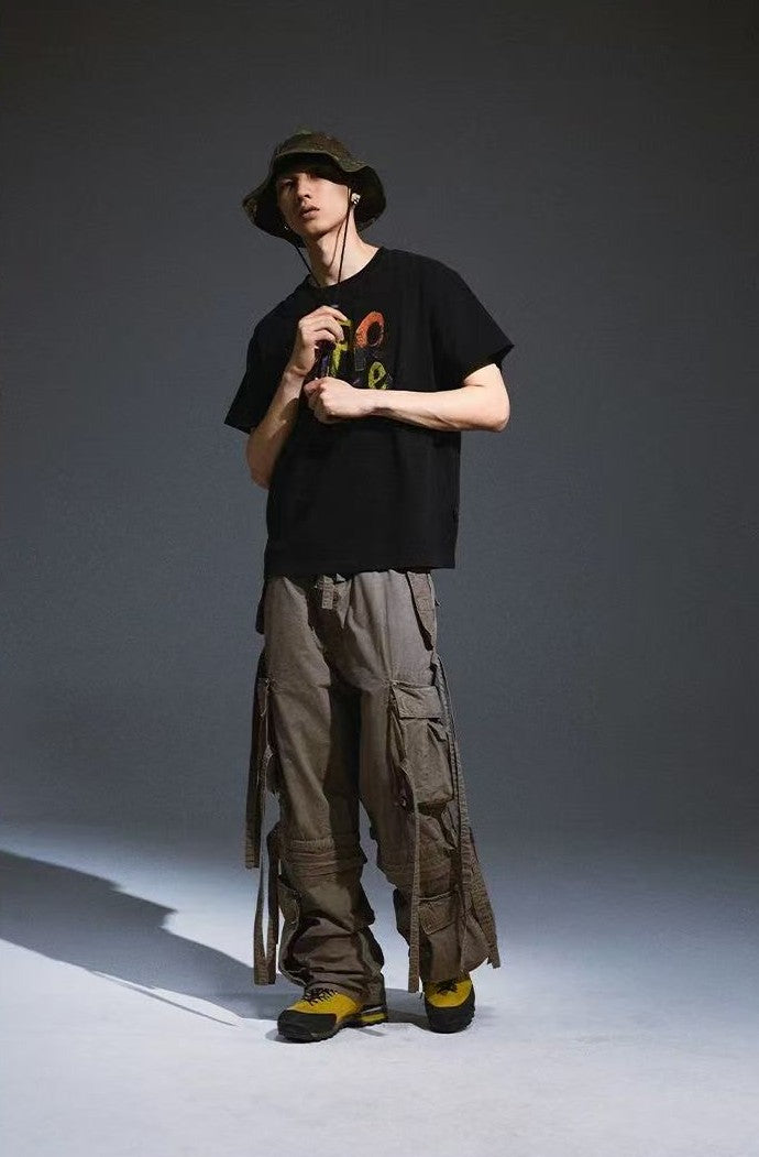 REMEDY Vintage War Cease Match Print Short-sleeve T-shirt