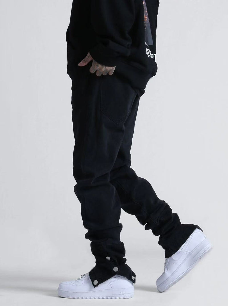 ACHOCK  Ankle Button Jeans