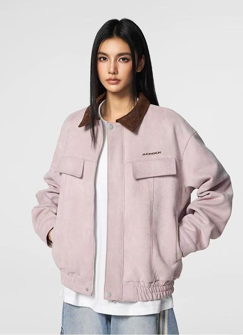 ACHOCK Logo Suede Jacket