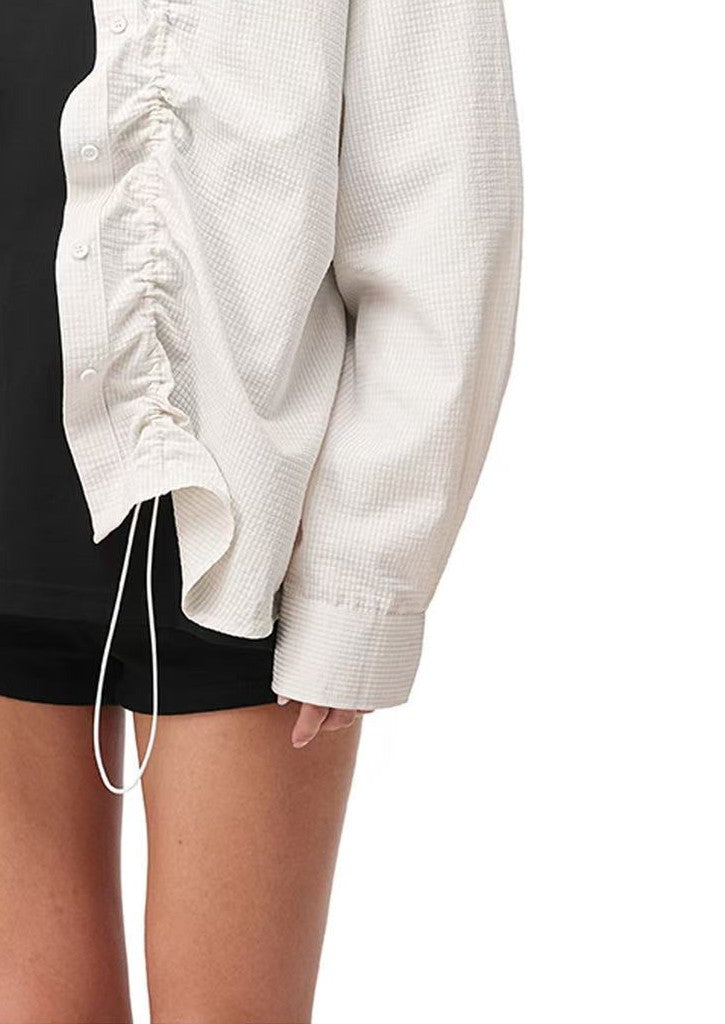 FDR Adjustable Shirring Long-sleeve Shirt
