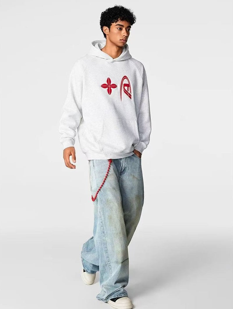 ACHOCK Distressed Straight-leg Jeans