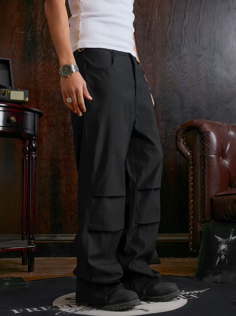 STK Vintage Double-Fold Woven Trousers