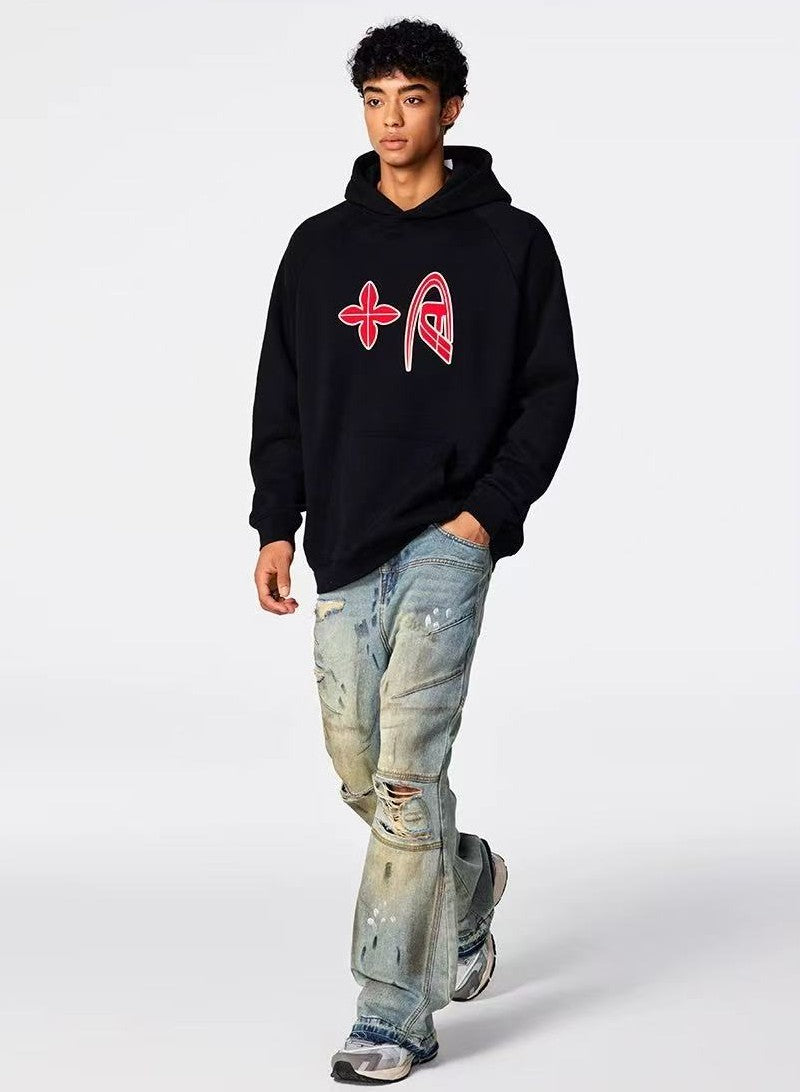 ACHOCK Retro Distressed Ripped Jeans