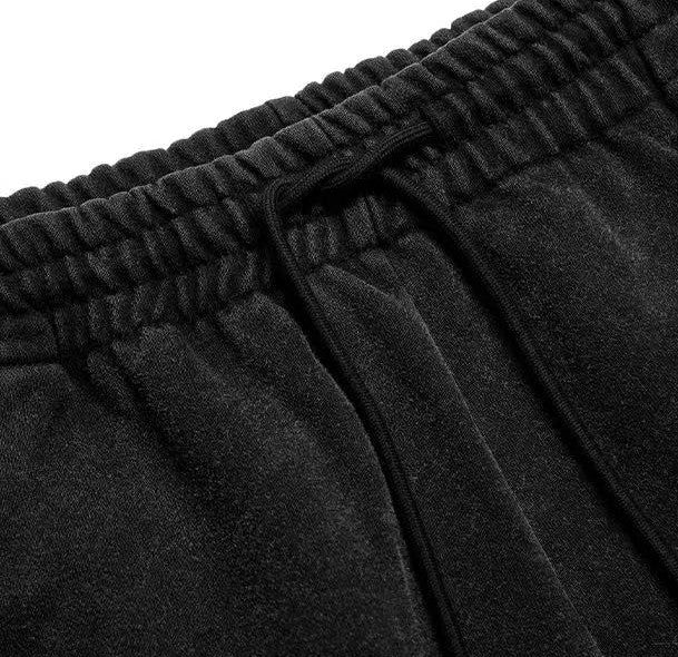AFGK Embroidered Washed Casual Sports Pants