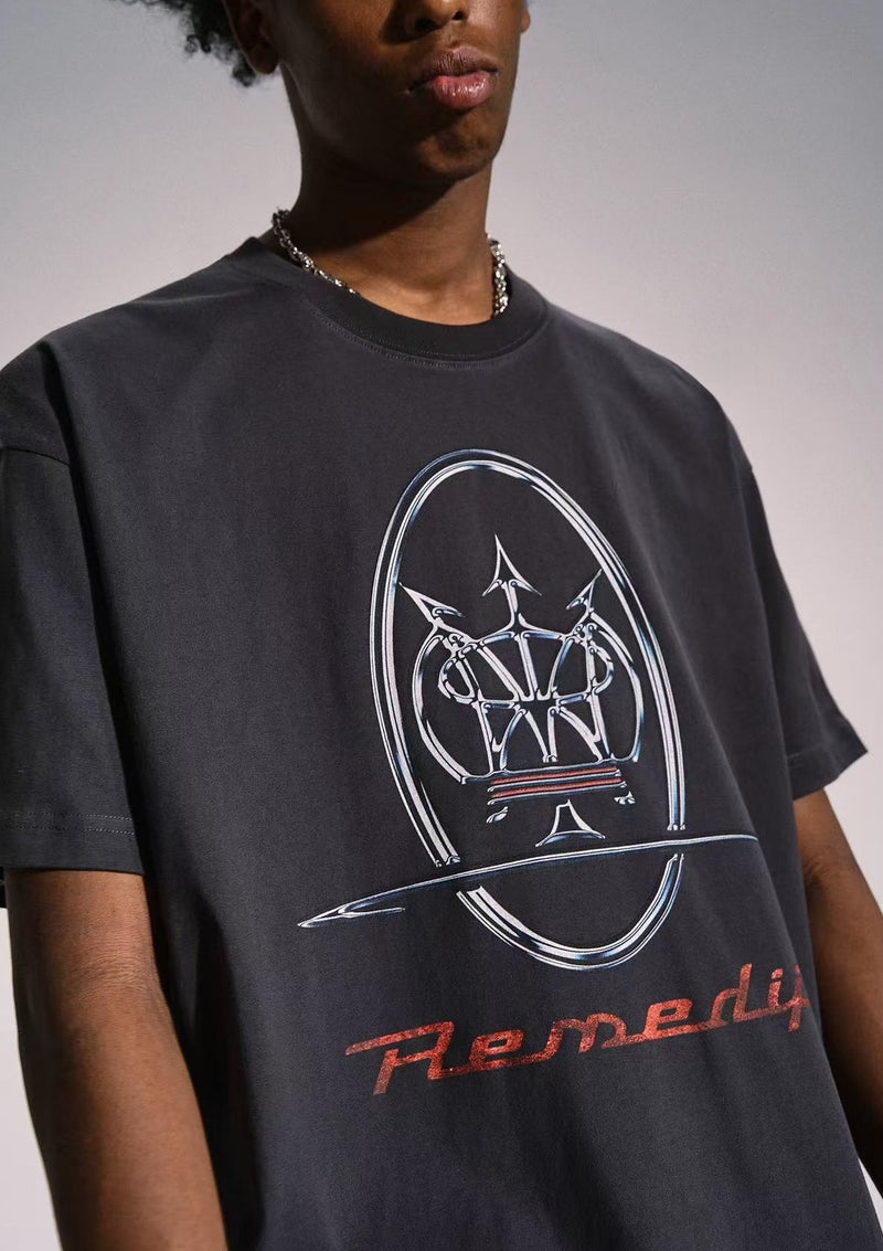 REMEDY Trident Print Short-sleeve T-shirt