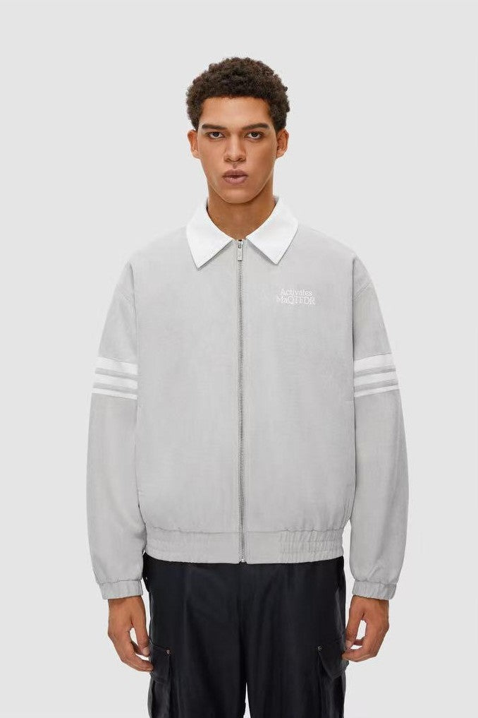 FDR Contrast Patchwork Suede Jacket