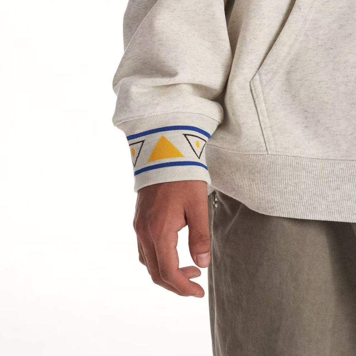 BIPOLAR Ethnic Style Patchwork Embroidery Hoodie