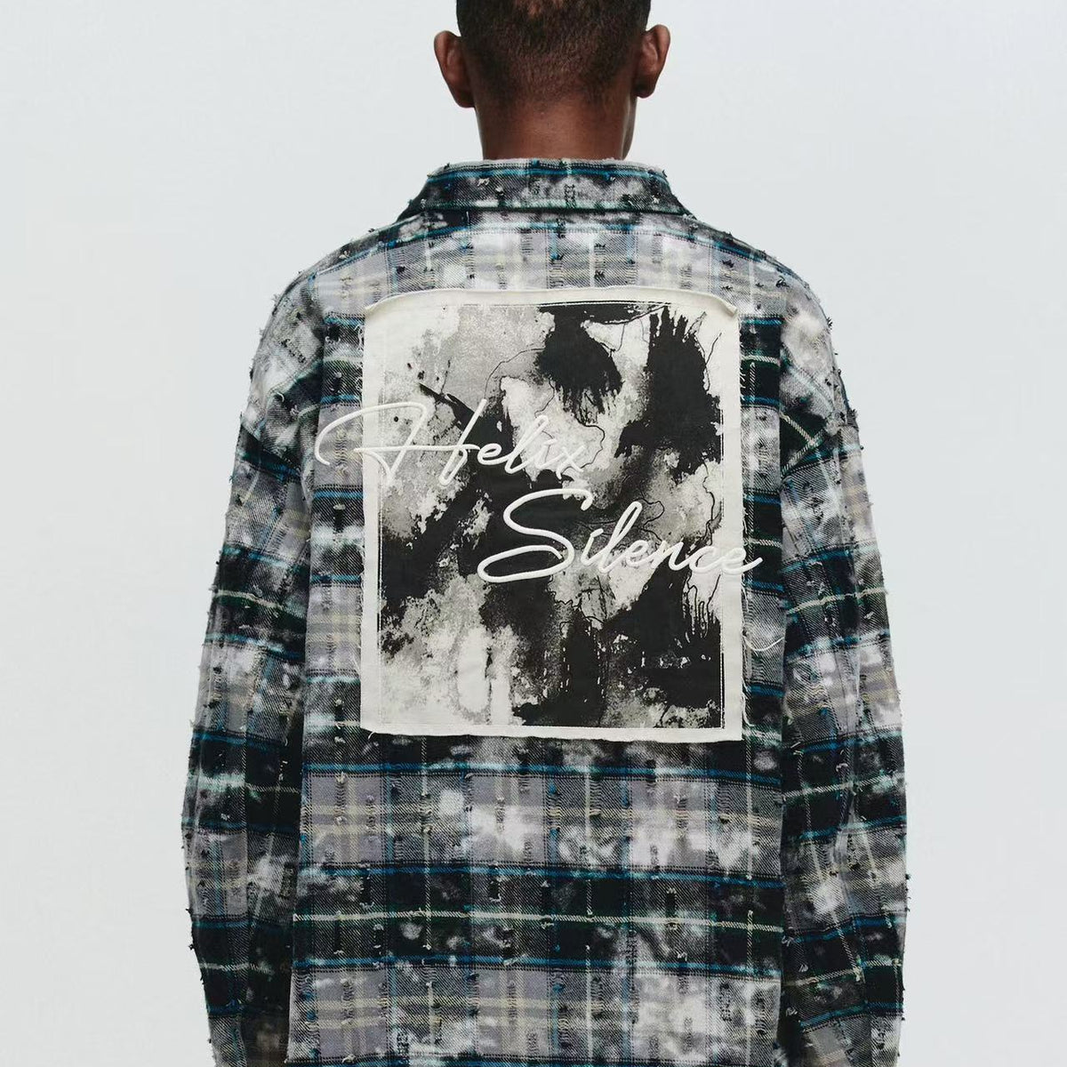 ATRY Destroyed Appliqué Long-sleeved Shirt