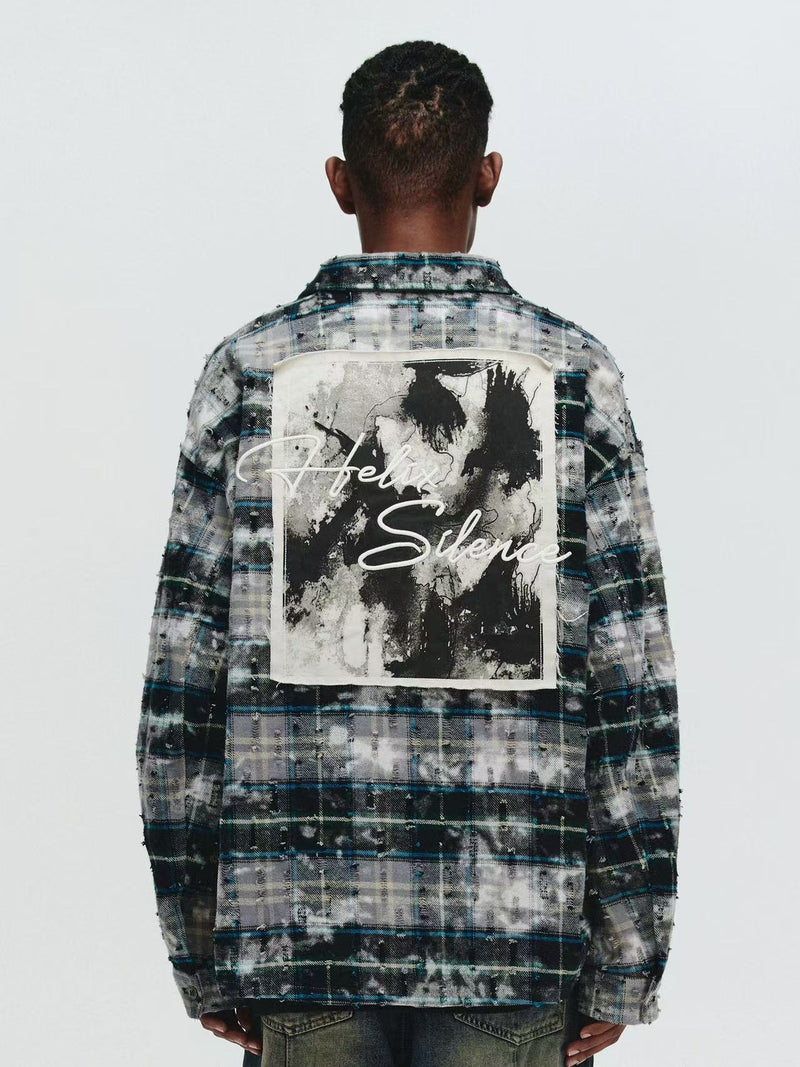 ATRY Destroyed Appliqué Long-sleeved Shirt