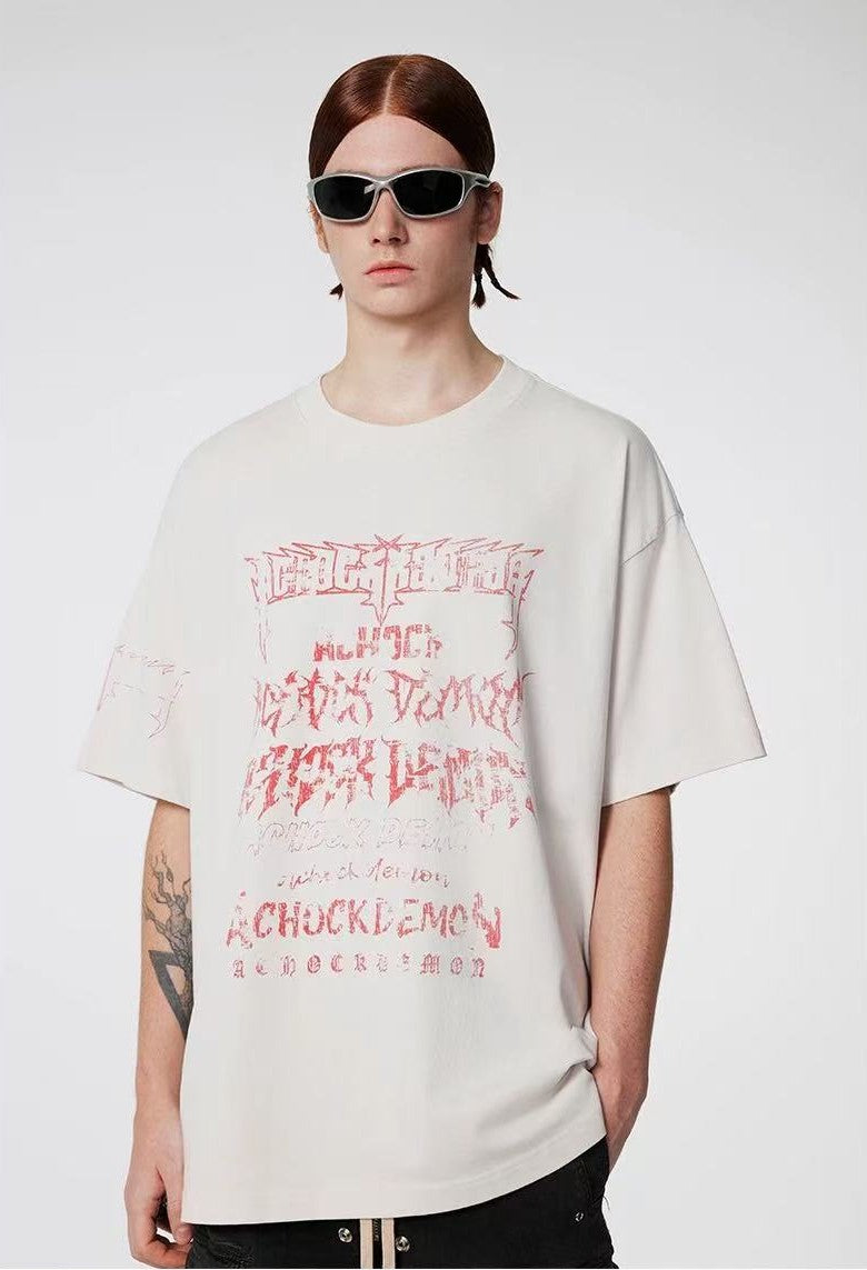 ACHOCK Dark Gothic Printed Tee