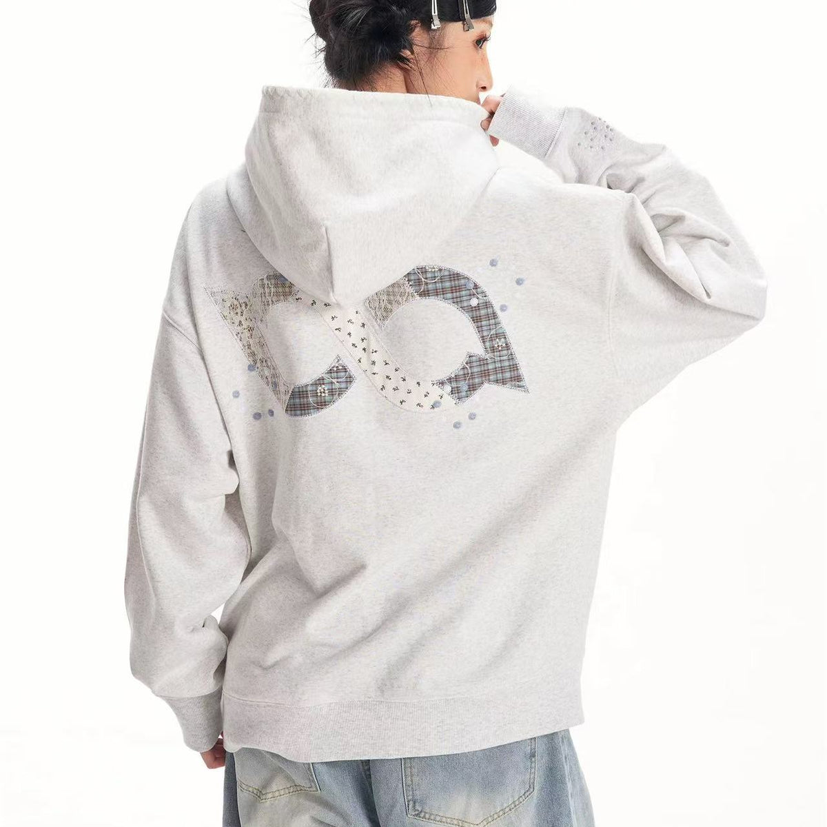 BIPOLAR Gemstone Embroidered Patch Hoodie