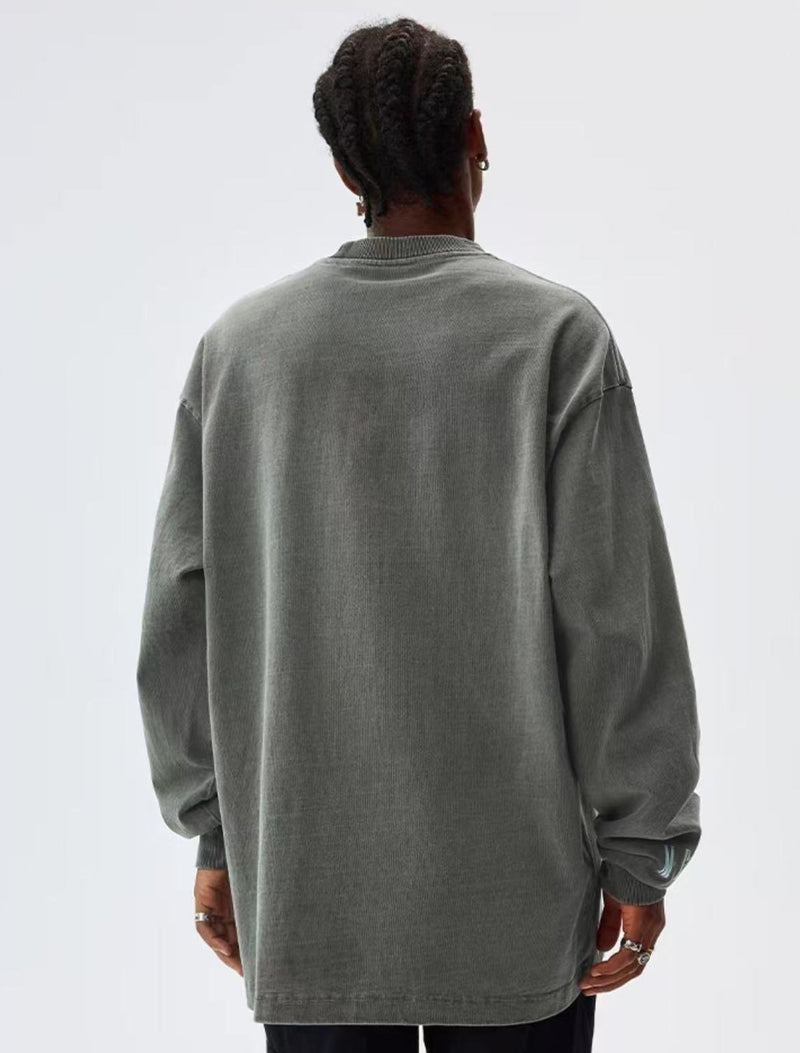 MEDM Flame Bones Long Sleeve T-Shirt