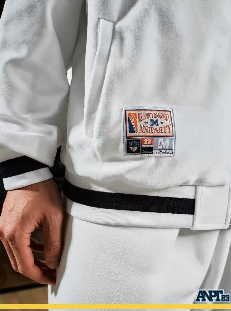 MEDMxANPT Logo Embroidered Plush Jacket