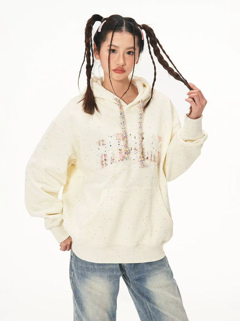 BIPOLAR Patch Colored Dot Hoodie