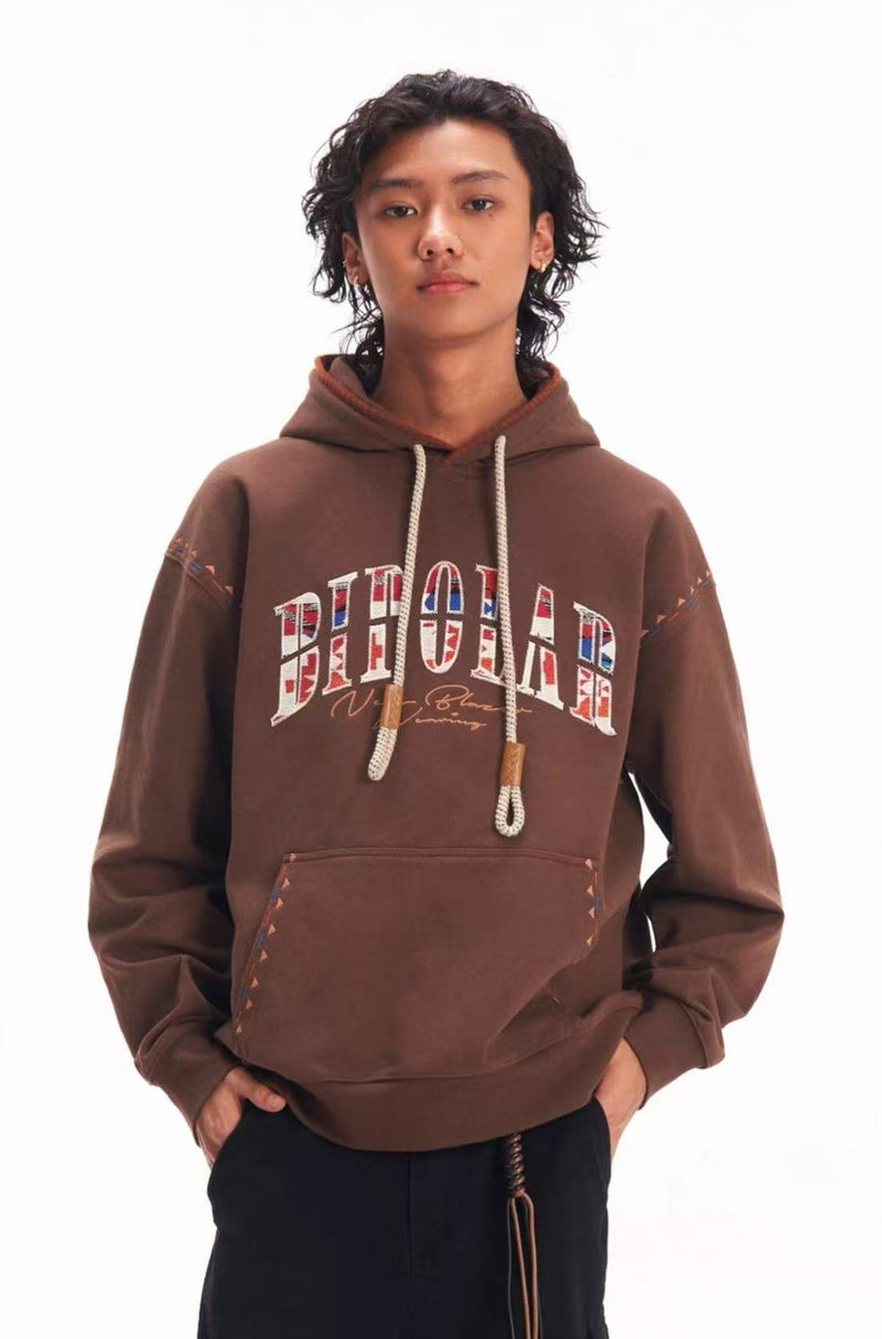 BIPOLAR Maillard Patch Embroidered Hoodie