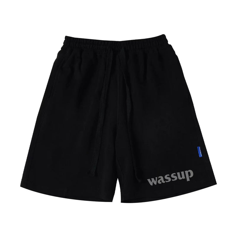 WASSUP Webbing Stitching Basketball Shorts