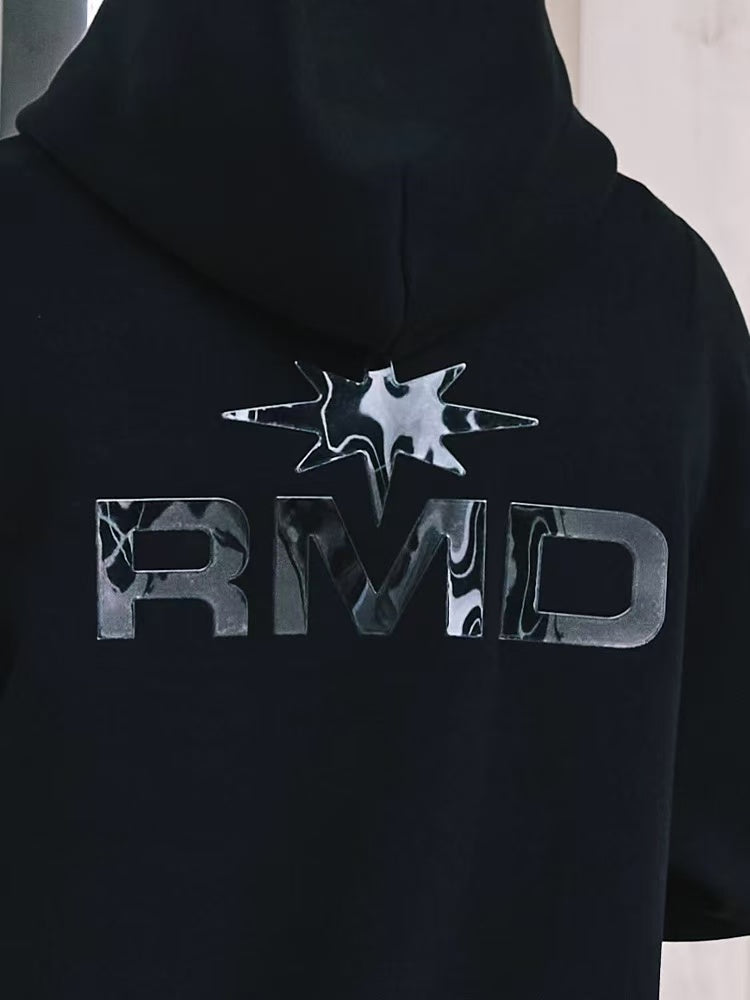 REMEDY Octagram Star Logo Print Hoodie