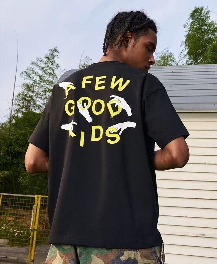 AFGK Hand-shaped short-sleeved T-shirt