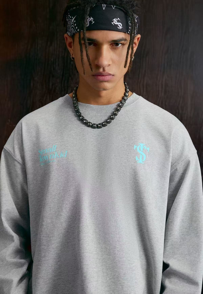 STK Vintage Logo Design Long-Sleeve T-Shirt