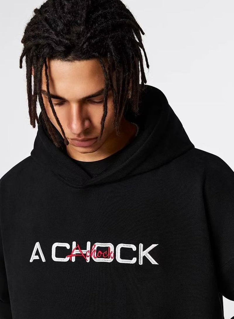 ACHOCK Heavy Floral Embroidered Hoodie