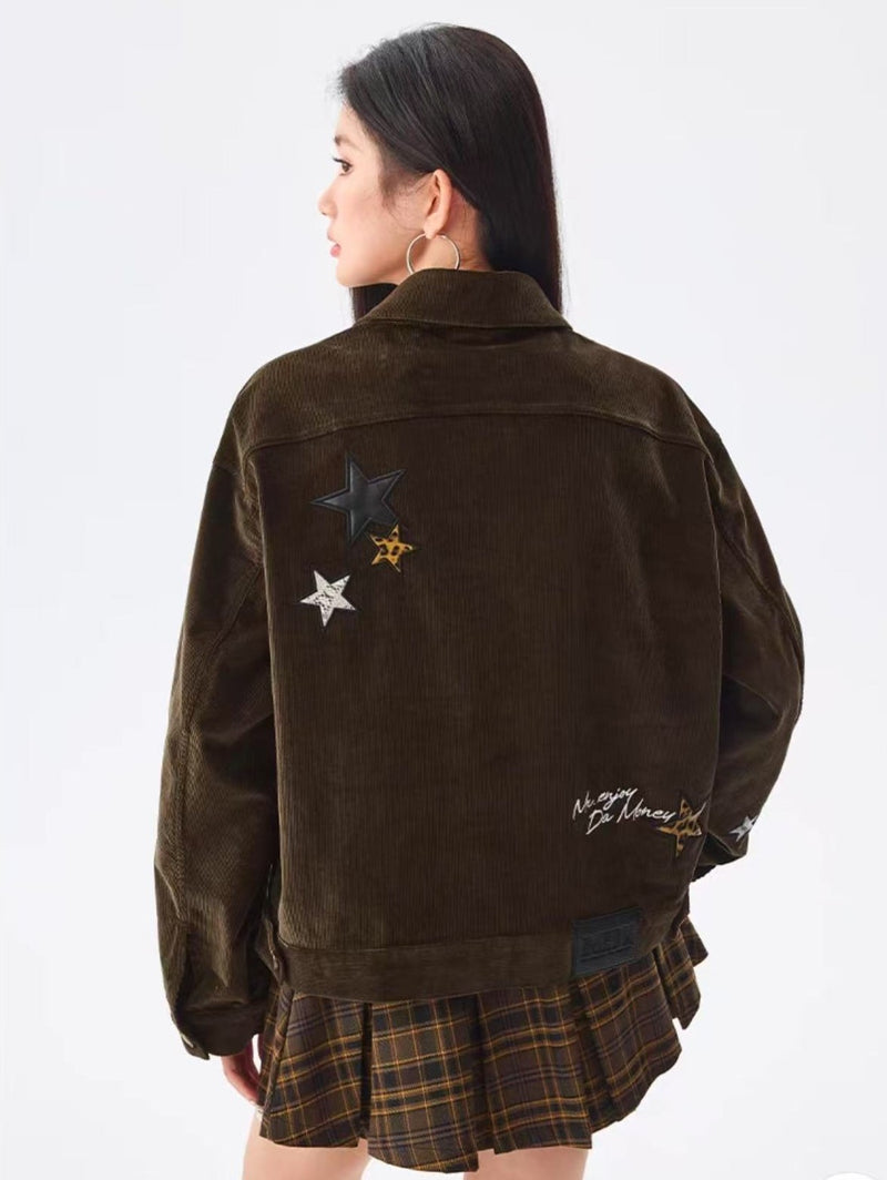 MEDM Star Patch Corduroy Jacket