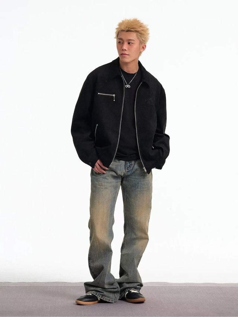 BIPOLAR Hyphenate Suede Multi-pocket Jacket