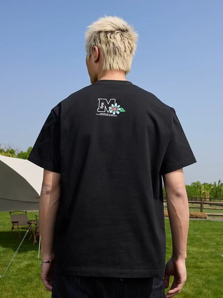 MEDM Hydrangea Design Short-sleeved T-shirt