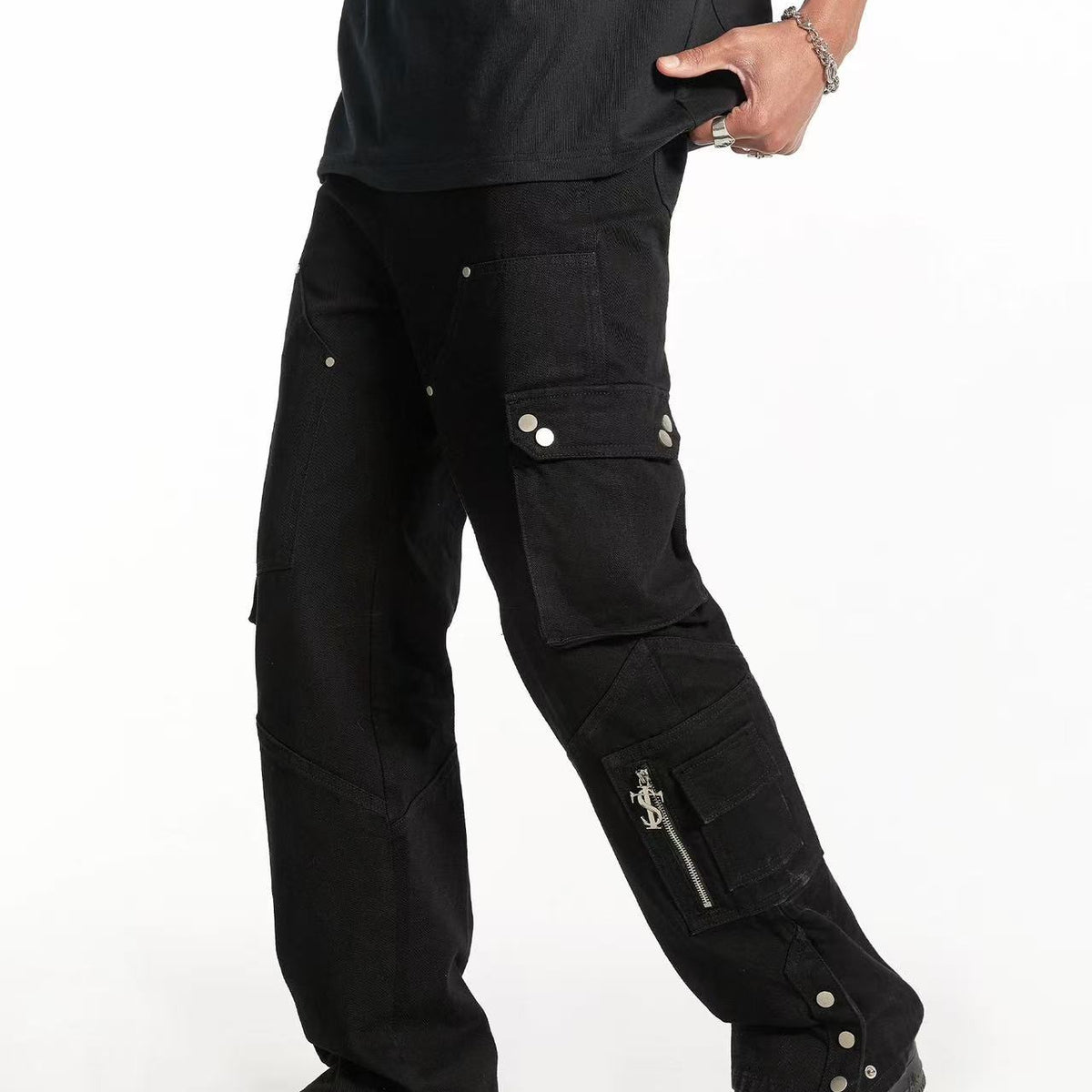 STK Studded Denim Pants