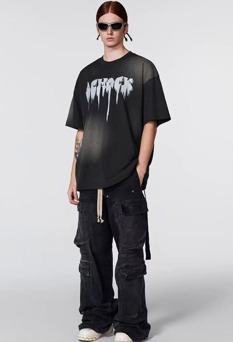 ACHOCK Phantom Logo Print Short-sleeves T-shirts