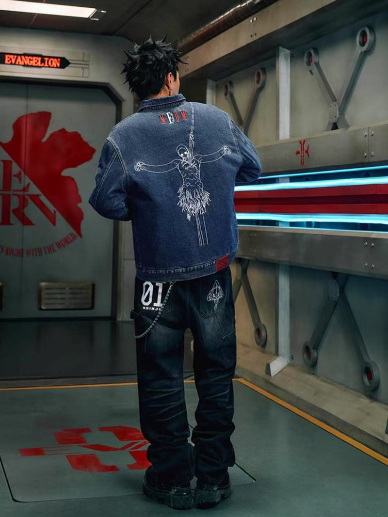 MEDMxEVA Lilith Embroidered Denim Jacket