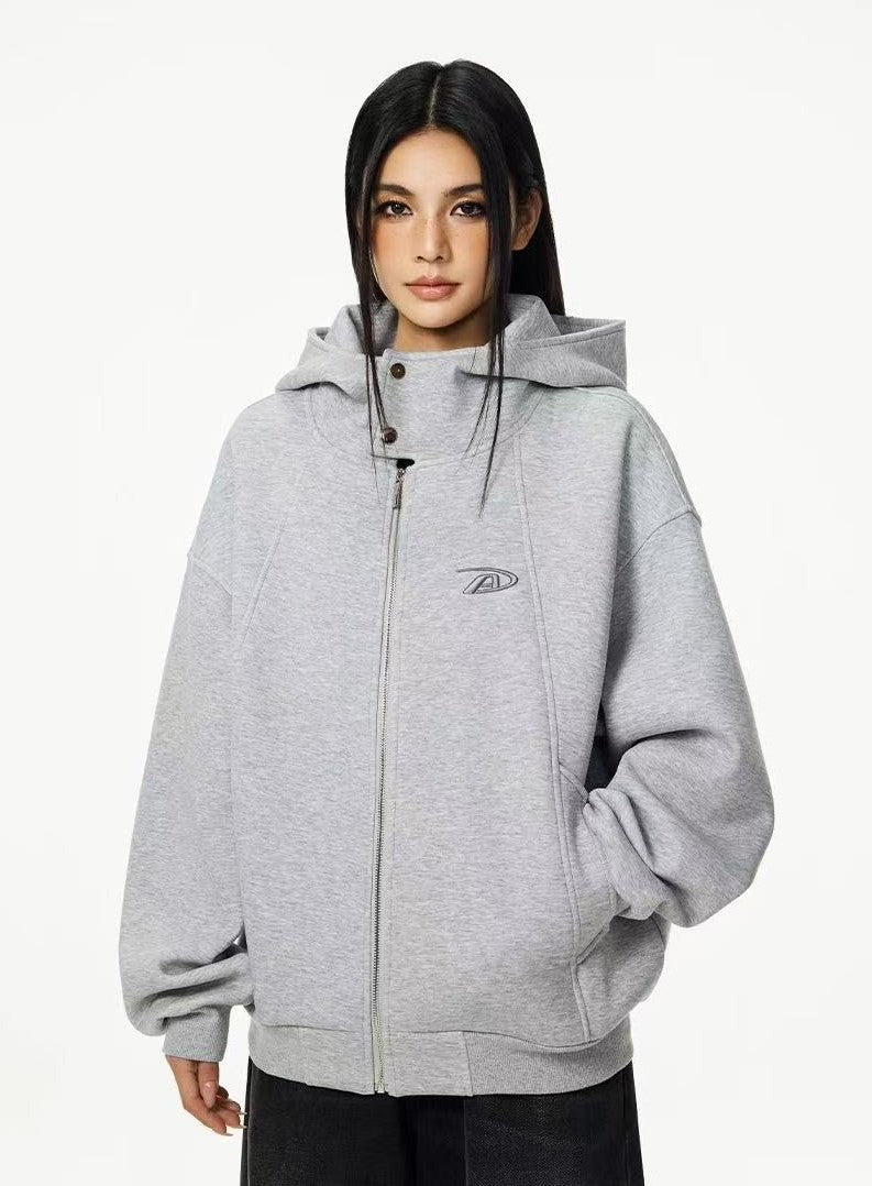 ACHOCK Logo Print Air Layer Hooded Jacket