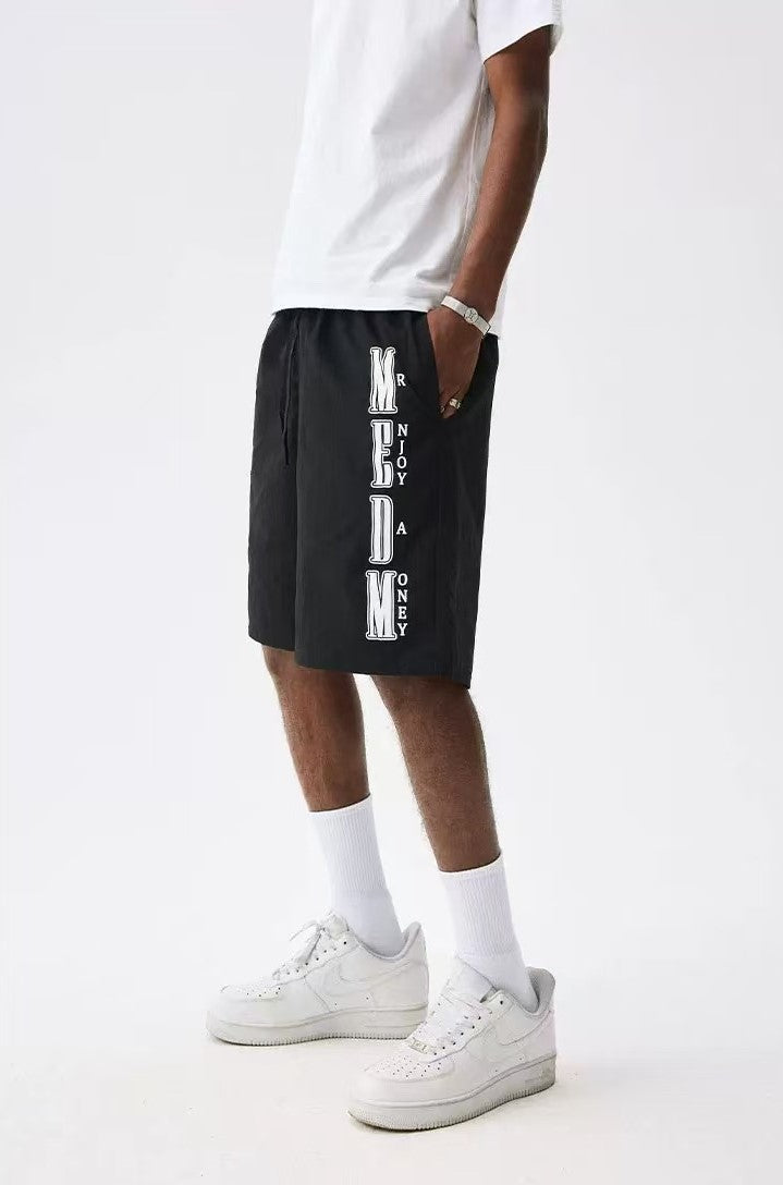 MEDM Nylon Letter Logo Shorts