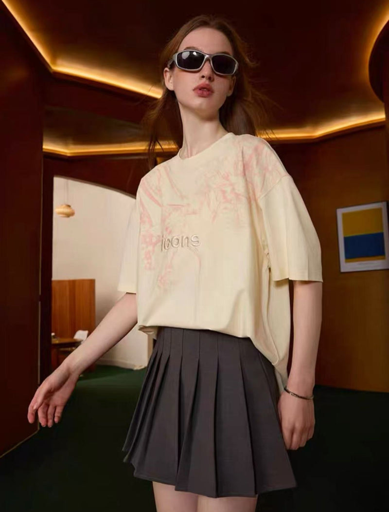 ICONSLAB Original Embroidered Floral T-shirt